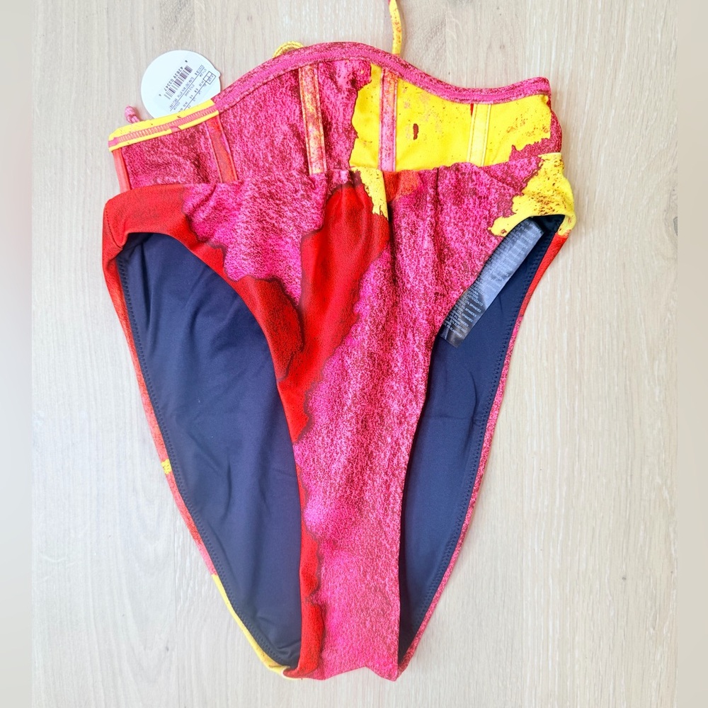NWT ✨ ANDREA IYAMAH Hi-Rise Corset Designer Bikini Bottoms Size Small $198